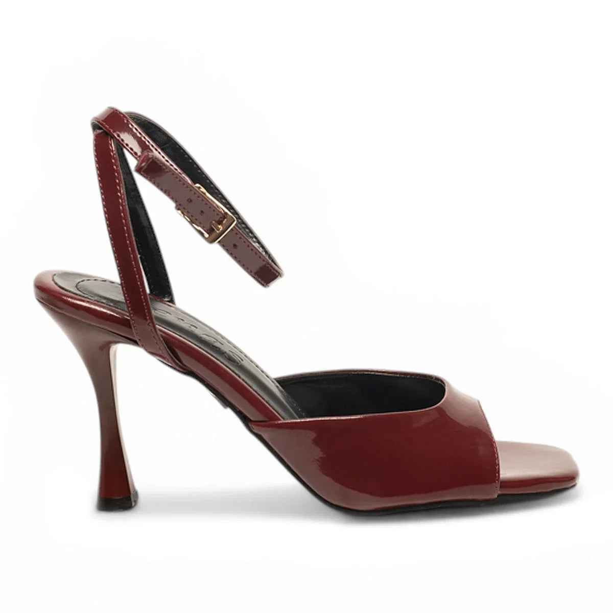 Renas Zenne Topuklu Sandalet 6298 | Rugan Bordo