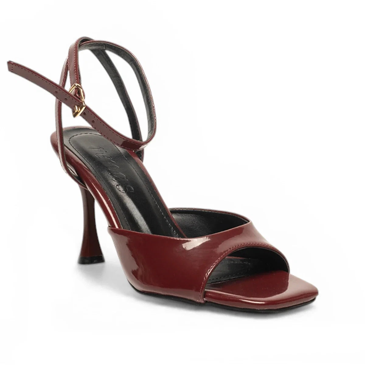 Renas Zenne Topuklu Sandalet 6298 | Rugan Bordo